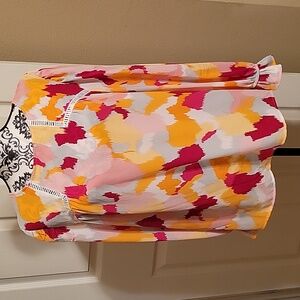 Colorful long sleeve blouse